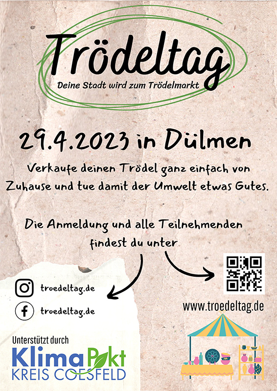 Plakat zum Trödeltag (Bildquelle: Kreis Coesfeld)