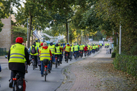 Rund 150 Radlerinnen und Radler hatten bei der „BikeNight“ Vorfahrt (Aufnahme: Kreis Coesfeld, Carsten Böggering).
